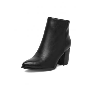 Botine dama 1901 -  Textil - Negru -