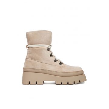 Botine dama 60063-5 -  Textil - Bej