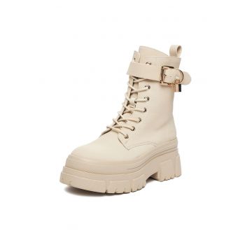 Botine dama 60165-6 -  Textil - Bej