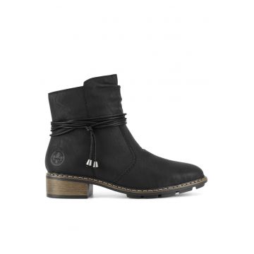 Botine dama  77263-00 - negru - sintetic