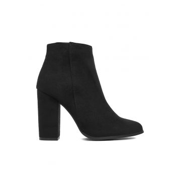 Botine dama  BM-9075 - negru - sintetic
