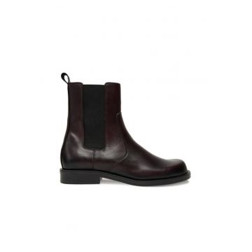 Botine dama C-MASSI-25650 -  Piele naturala - Visiniu - Maro