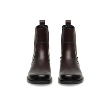 Botine dama C-MASSI-25650 -  Piele naturala - Visiniu - Visiniu
