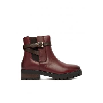 Botine dama CEO-WI23-DAGA-01 -  bordeaux - piele naturala