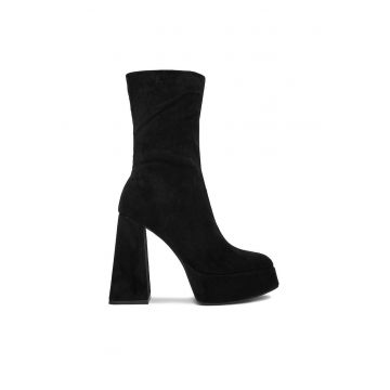 Botine dama  CL221013 - negru - sintetic