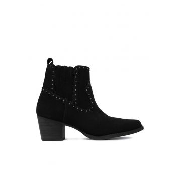 Botine dama -  cowgirl - negru