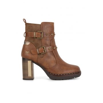 Botine dama -  cu toc - 1336-512 - maro -