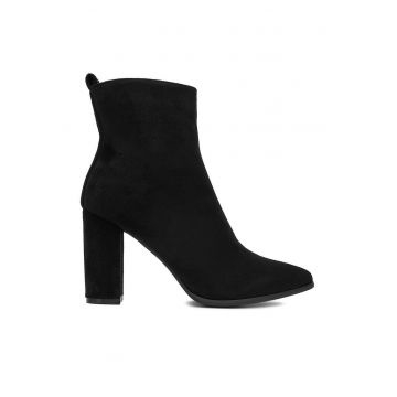 Botine dama  E-5133-6 - negru - sintetic