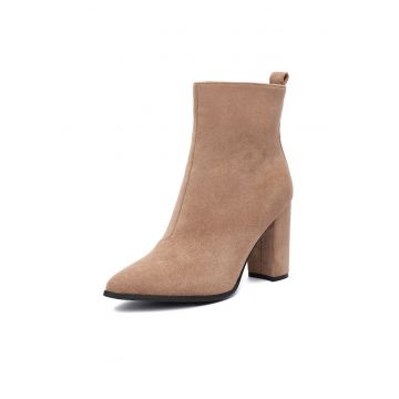 Botine dama E-5133-6 -  Textil - Bej