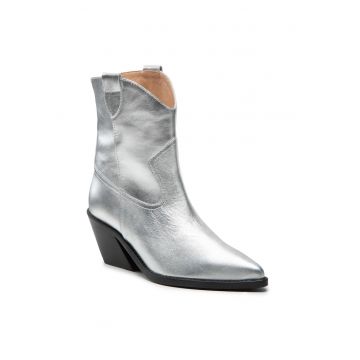 Botine dama -  EM-57-12-001540 - piele naturala - argintiu -