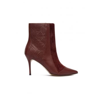 Botine dama EO-DELLA-GLC9036-5.5 -  Piele naturala - Visiniu