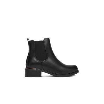 Botine dama HX21055-1A -  Textil - Negru