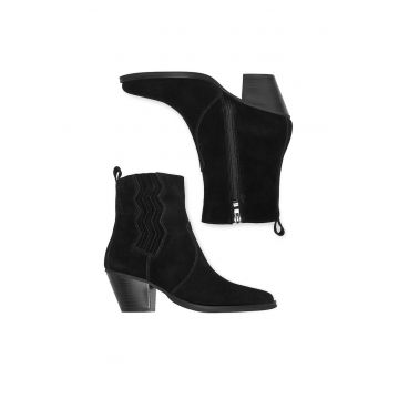 Botine dama HX24026-1 -  Textil - Negru -