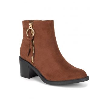 Botine dama LS5276-02A -  Textil - Maro