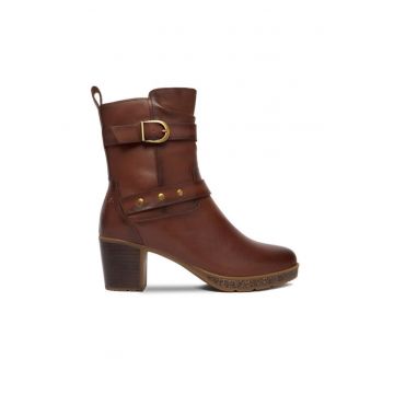 Botine dama -  model 370 Gloria - piele naturala - maro