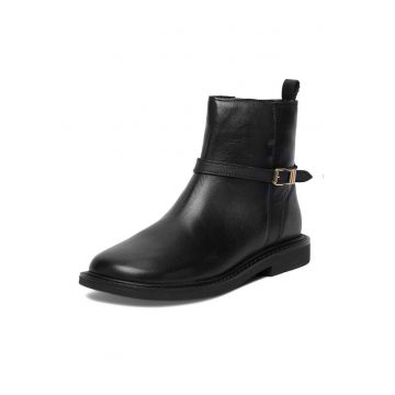 Botine dama -  piele naturala - negru CEO-WI23-ROUND-02