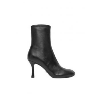 Botine dama  piele naturala - negru - Negru