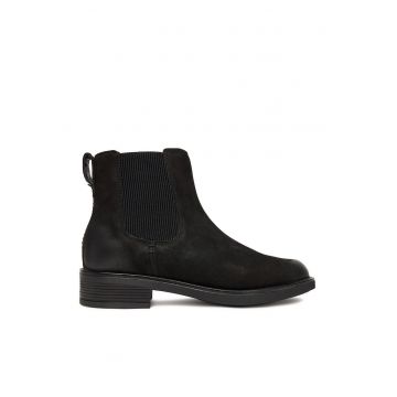 Botine dama Piele naturala - Negru -  Negru