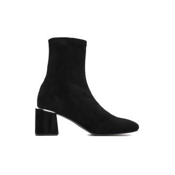 Botine dama -  W4LD191204 - negru - material sintetic