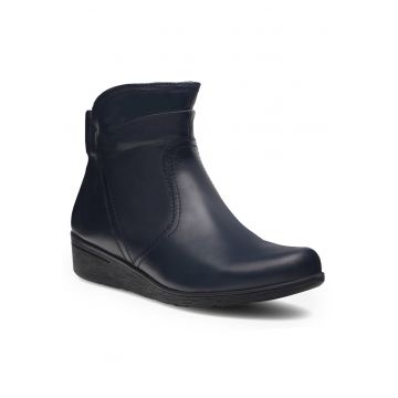 Botine dama WI16-JANE ZULA-02 -  bleumarin - piele naturala - Bleumarin