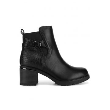 Botine dama WYL3851-2 -  Textil - Negru