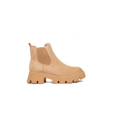 Botine dama Y8141-3 -  Textil - Bej