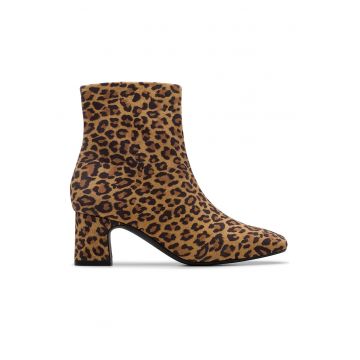 Botine de piele intoarsa Fernie - Maro inchis/Negru