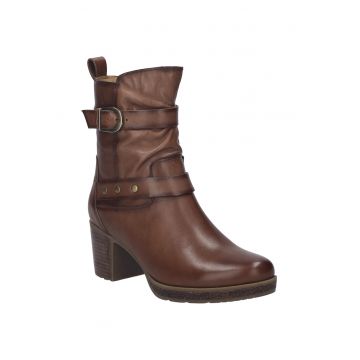 Botine femei  Gloria 07 - piele naturala - marron -