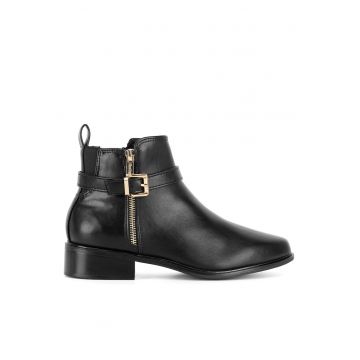 Botine  negru - textil - Negru