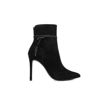 Botine -  piele naturala - negru - Negru
