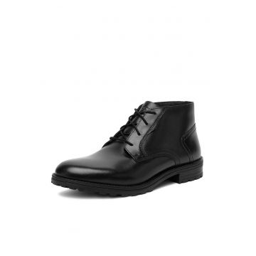 Ghete barbati -  CEO-DEEP-03 - piele naturala - negru