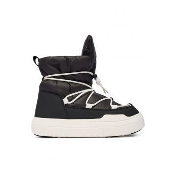 Ghete copii  model N001 Jr Park - mid - culoare neagra - piele ecologica -