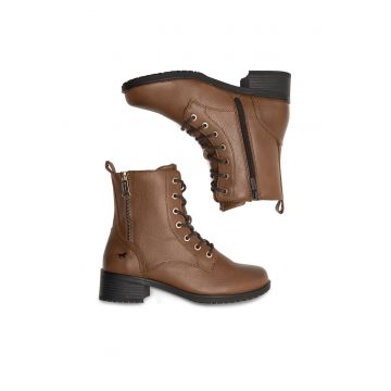 Ghete dama 1402-502 -  Piele ecologica - Maro