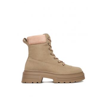 Ghete dama 25519-1 -  bej - textil
