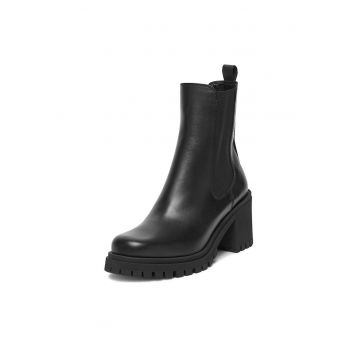 Ghete dama -  C-GATE-I23 - piele naturala - negru