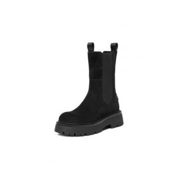 Ghete dama  EO-YASEMIN-70861S - negre - piele naturala - 41 - Negru