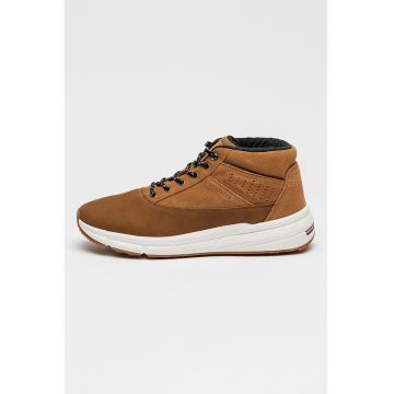 Ghete din piele intoarsa Hybrid - Maro deschis