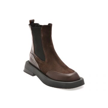 Ghete GRYXX maro, 481711, din piele intoarsa