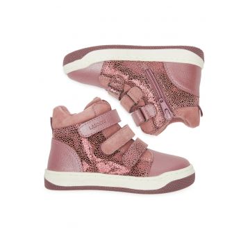 Ghete sport fete -  piele naturala - violet