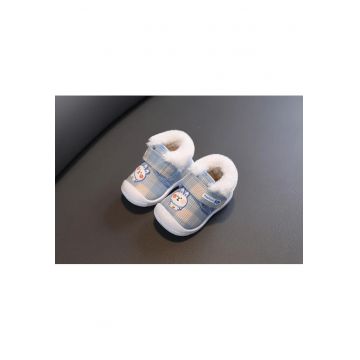 Pantofi imblaniti bleu - fashion bunny - Albastru