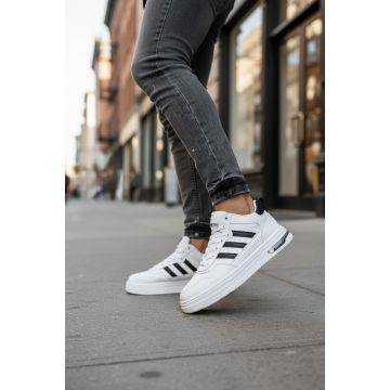 Adidasi barbati albi premium M288 N9-2