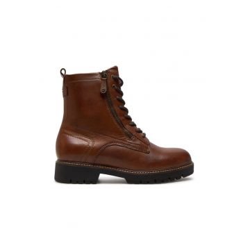 Botine 1-25207-43 Maro -  Piele lacuita