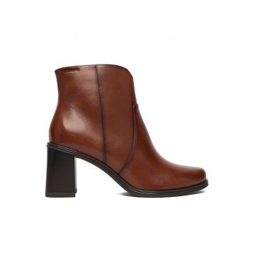 Botine dama 305 1-25360-45 -  Maro - Piele naturala