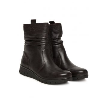 Botine dama 337 9-26455 -  Piele naturala - Negru