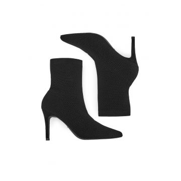 Botine dama AB-1987-2 -  Textil - Negru -