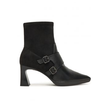 Botine dama  C002 HI254304 - piele naturala - negru