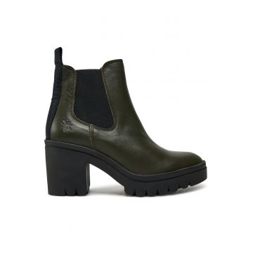 Botine dama  Dublin Military 021 - piele naturala - negru