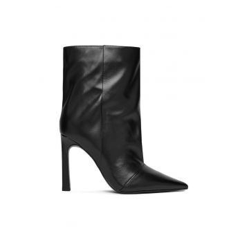 Botine dama  negru - piele naturala - EO-KIRA-1680-1604