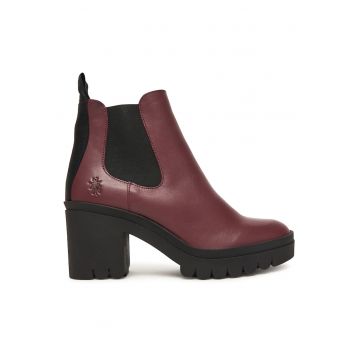 Botine dama P144520025 -  Piele naturala - Visiniu