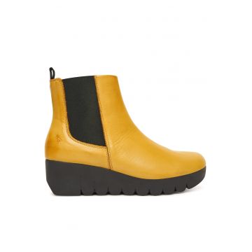 Botine dama P145177005 -  Piele naturala - Galben